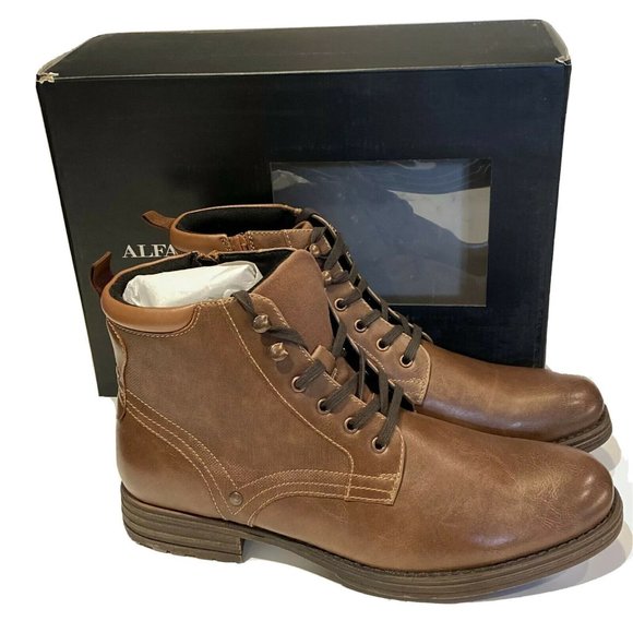 Alfani Mens Bronson Boots Tan Brown New 